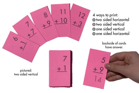 Math Flash Cards All Facts Through 12 Addition Subtraction