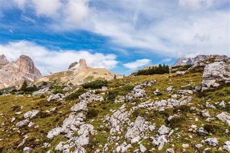 Panorama De Los Dolomitas Sesto O Sexten De Tre Cime Di Lavaredo Italy