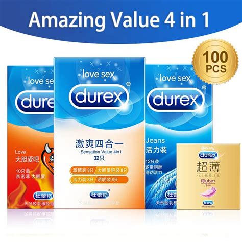 Sexual Health ๑ Durex Condoms For Men 100pcs Amazing Value 4 Types