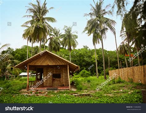 Bamboo Hut In The Old Thai Village Stock Photo 110482892 Shutterstock