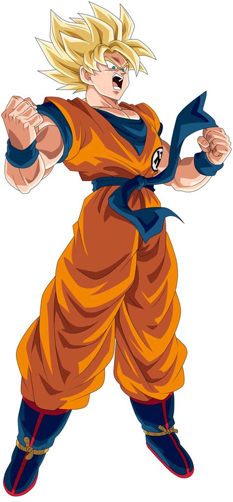 Arranca con la aparicion de raditz, contando sobre los saiyajin, y termina con goku tomando como discipulo a uub. Goku Super Saiyajin by arbiter720 | Anime dragon ball ...