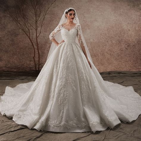 amanda novias custom made luxury lace hand beading wedding dress new wedding dress save 63