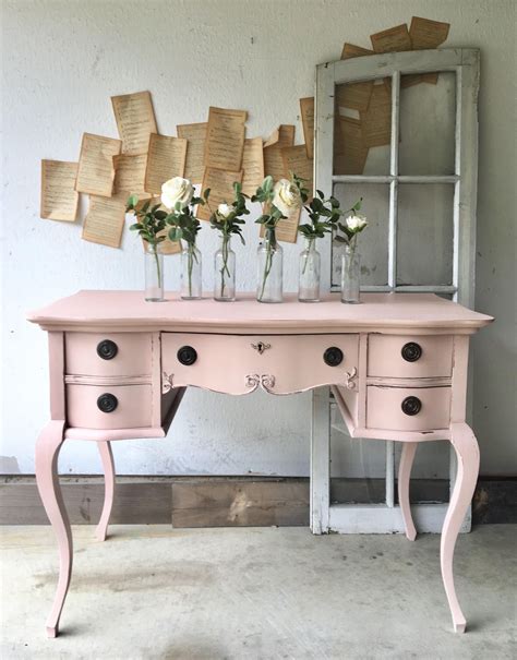 Ooh La La Pastel Pink Vanity Painted With Furniture Paint Country