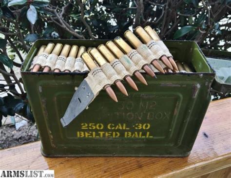 Armslist For Sale 500 Rounds Of Military Surplus Belted 30 Cal