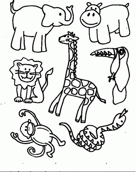 African Animals Coloring Pagecoloring Page Coloring Home