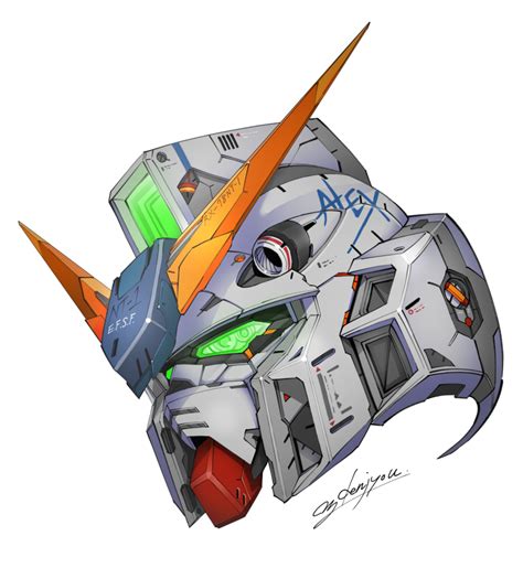 Denjyou23 Gundam Alex Gundam Gundam 0080 Commentary Highres Earth Federation Space Forces