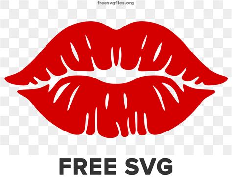Free Lips SVG Cutting File For Cricut