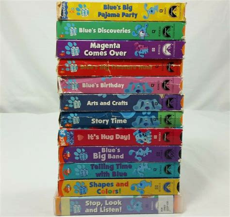 Blue S Clues Vhs Collection 1998 2001 Blues Clues Vhs