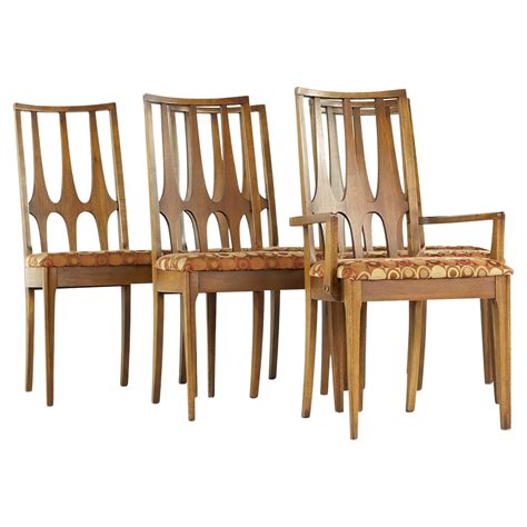 Broyhill Brasilia Mid Century Walnut Dining Chairs Set Of 6 At 1stdibs