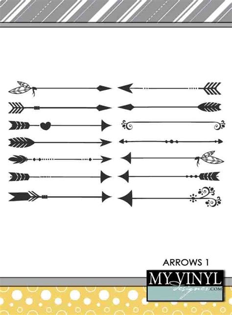 Arrow Svg Files Tribal Arrow Clip Art Cuttable Svg