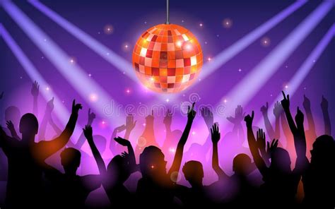 Club Party With Dancing People Stock Vector Illustration Of Clubbing