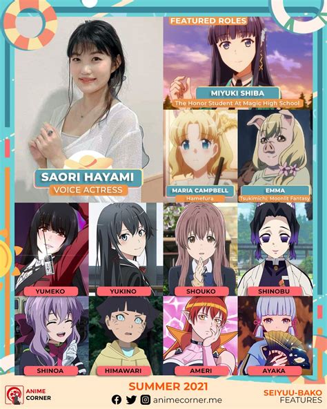 Anime Corner Saori Hayami Graces Us Again With Her Facebook