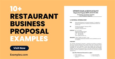 Restaurant Business Proposal 10 Examples Format How To Write Pdf