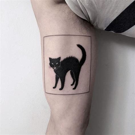 Black Cat Tattoo By Marlamoon Black Cat Tattoos Tattoos Cat Tattoo