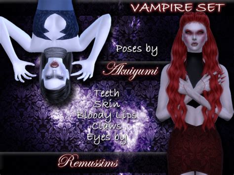 Sims 4 Ccs The Best Vampire Clothing And Makeup Set By Taty86