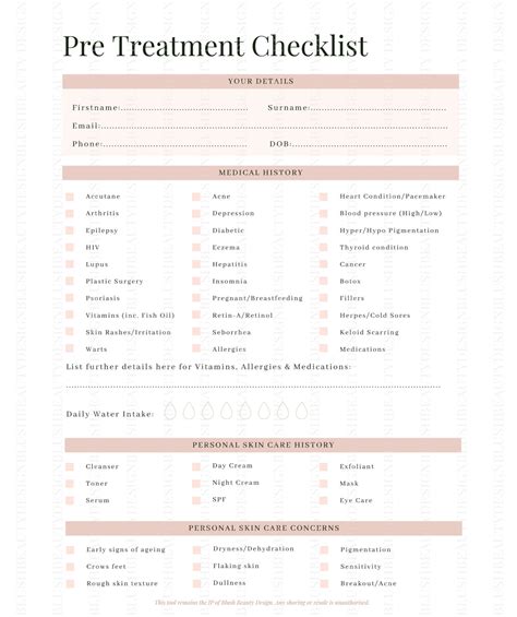 Beauty Salon Client Consultation And Consent Form Esthetician Consent Forms Client Information