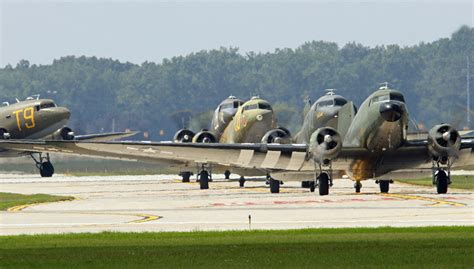 20 Douglas C 47 Skytrain Transport Planes To Fly From The Us To The Original D Day Drop Zones