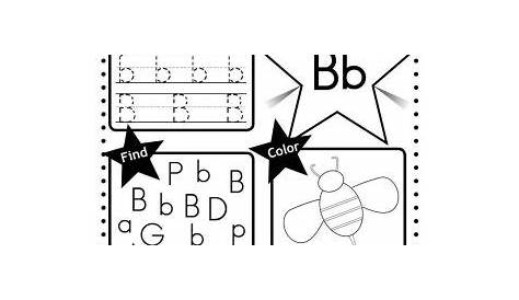 letter b worksheets for toddlers