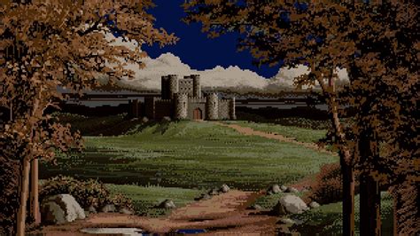 Castle Pixelated 1920 X 1080 Hd Wallpapers