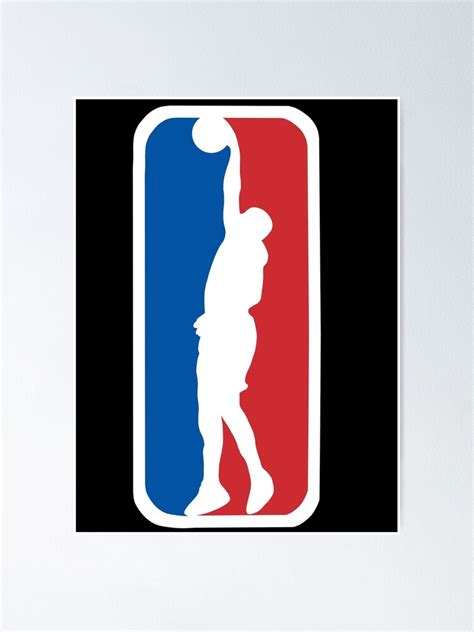 Edited Nba Logo Poster By Dieloz Redbubble