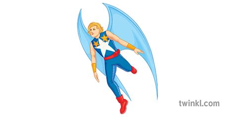 superhéroe con alas general gente voladora secundaria Illustration Twinkl
