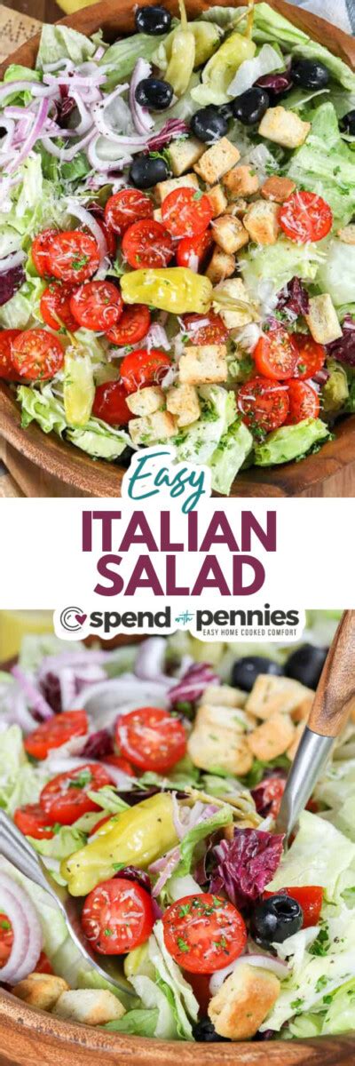 Easy Italian Salad Spend With Pennies