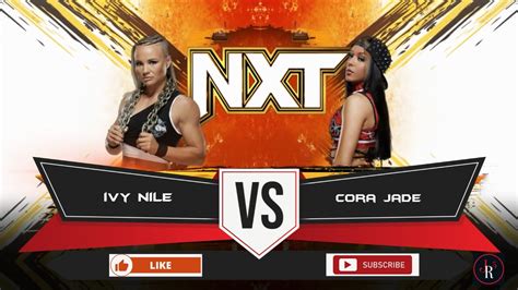 nxt ivy nile vs cora jade wwe2k23 gameplay youtube