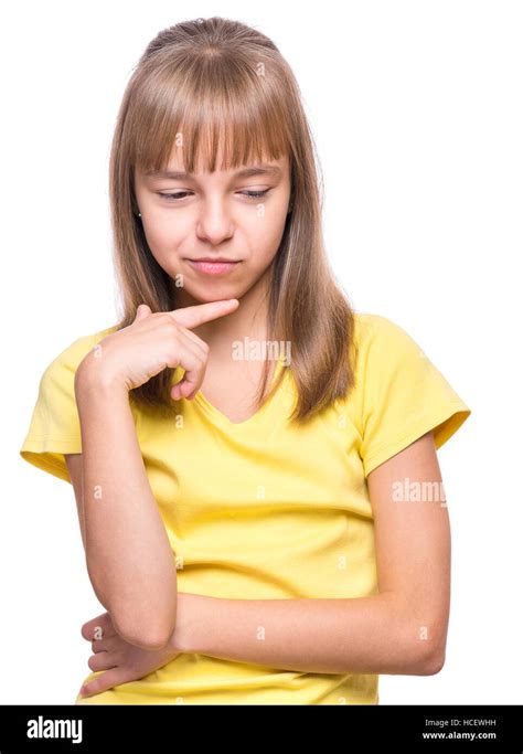 Emotional Portrait Of Girl Stock Photo Alamy