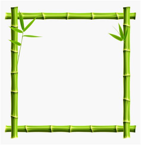 Bamboo Clipart Page Border Bamboo Border Design Png Transparent Png