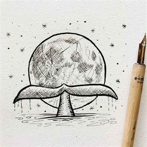 Tips And Techniques For Drawing Ideas Drawingideas Drawing Moon Inktober Drawings Creative