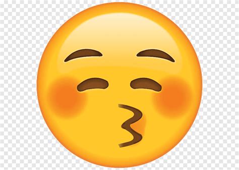 Emoji Beso Mensaje De Texto Emoticon Pegatina Beso Sonriente Amor