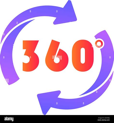 Virtual 360 Degrees Icon Cartoon Of Virtual 360 Degrees Vector Icon