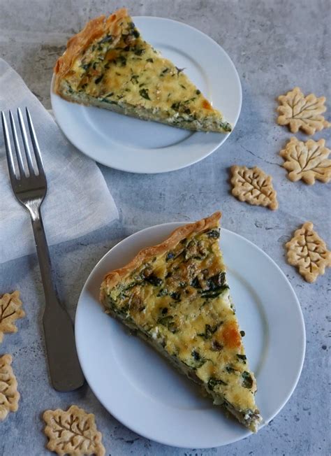 Spinach Mushroom Quiche Anothertablespoon