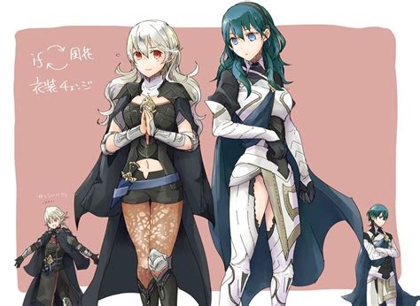 Byleth Byleth Corrin Corrin Byleth And 1 More Fire Emblem And 2 More Drawn By Robaco