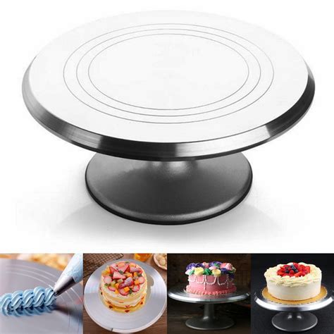 12 Rotating Cake Icing Deocrating Revolving Kitchen Display Stand
