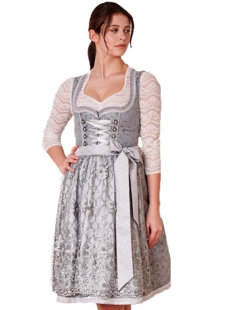 krüger madl dirndl krüger dirndl joselin mit spitzenschürze 412265