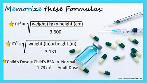 Body Surface Area Calculations Nursing Review