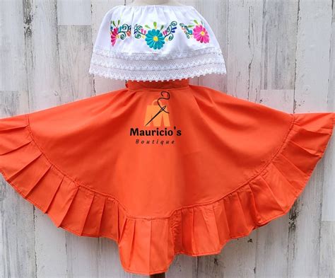 Mexican Skirt For Girls Mexican Folklorico Skirt Mexican Etsy