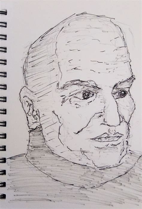 Pin By John Owen On 100 Head Challenge Male Sketch Uniball Art