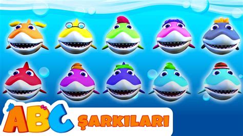 Küçük Bebek Köpekbalıkları Çocuklar İçin Video Şarkıları Öğreniyorum ABC Turkish YouTube