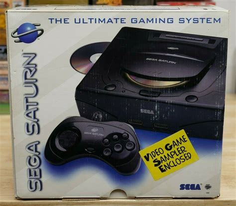 Sega Saturn Console Complete With Original Box 3 Games S Video