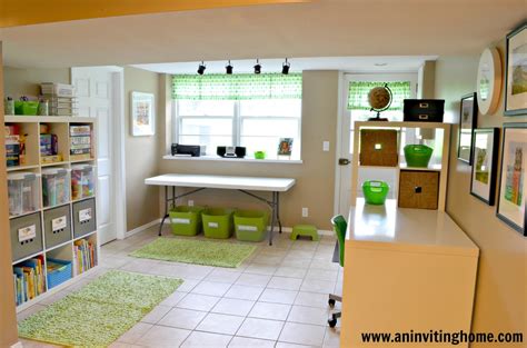 My art room isn't fancy. An Inviting Home: 6 Tips to Organizing a Kid's Craft Space