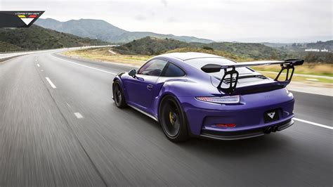 Purple Vorsteiner Porsche 911 Gt3 Rs Cars Modified