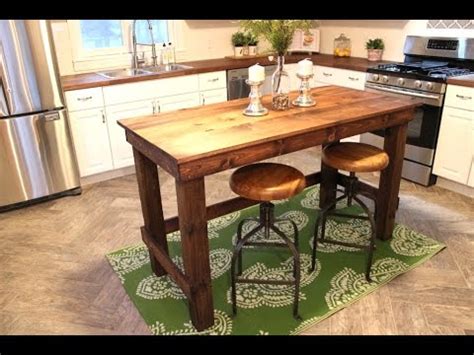 I want to make an overhang for two bar stools. The $20 Kitchen Island - Easy DIY Project - YouTube