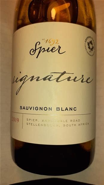 2017 Spier Sauvignon Blanc Signature South Africa Western Cape