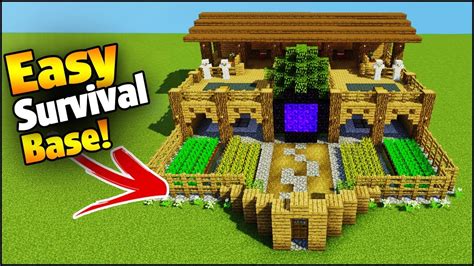 Some serious minecraft blueprints around here! Minecraft: 4 Player Ultimate Survival Base - Easy Tutorial ...