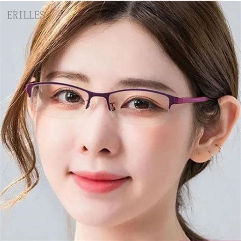 Buy Anti Blue Light Myopic Eyeglasses For Women Nearsightedness Glasses