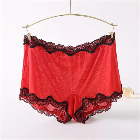 Buy 2pcs 2017 New Sexy 100mulberry Silk Womens Underwear Female Lace Silk