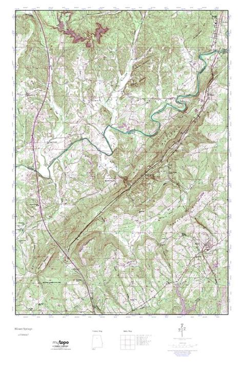Mytopo Blount Springs Alabama Usgs Quad Topo Map
