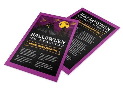 Halloween Spooktacular Flyer Template Mycreativeshop